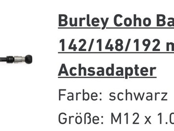sell: Steckachse für Burley Coho XC Ballz M12x1.0 142-148